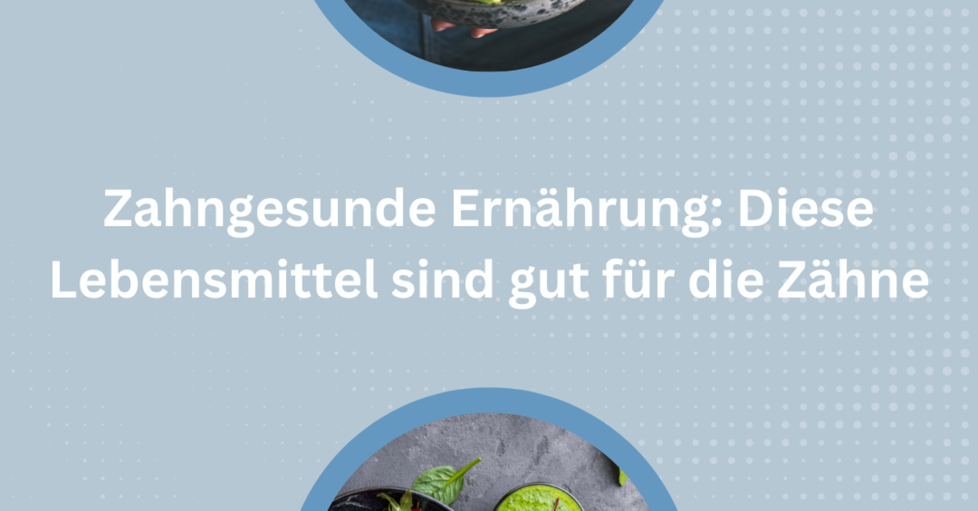 Gesunde Lebensmittel für zahnfreundliche Ernährung mit Salat und Gemüse